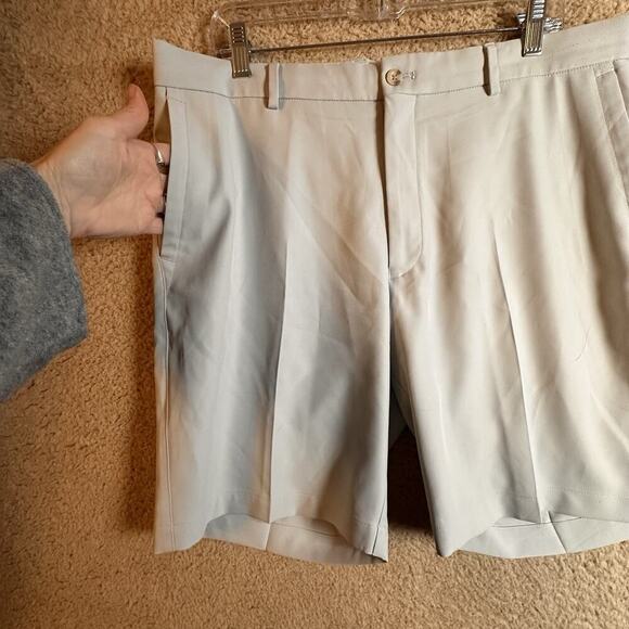 Peter Millar Shorts Mens 36 British Gray Salem Performance Chino Golf Preppy EC - Picture 8 of 16